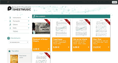 Desktop Screenshot of partituras-sheetmusic.com